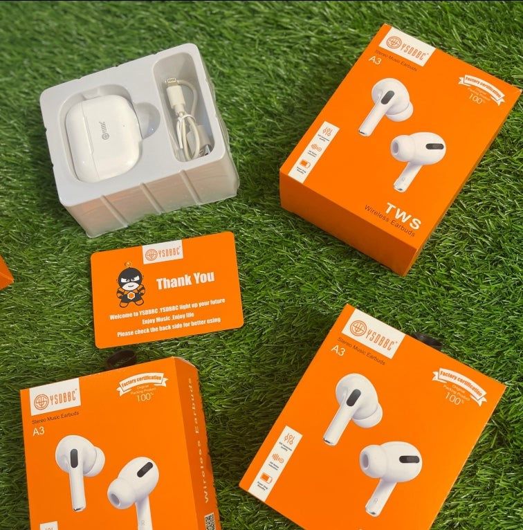 YSDBBC A3 Ear buds Wireless 5.3, High Bass Boosted.